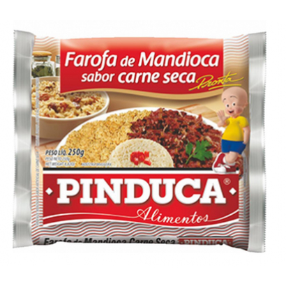Farofas de Mandioca Temperada c/ Carne Seca 250g