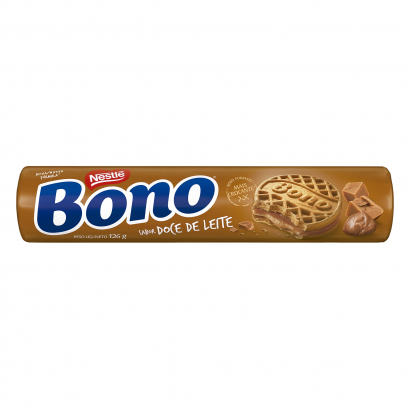 Bono Biscoito Recheado Sabor Doce de Leite 126g